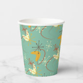 Moderne papieren bekers uit het midden van de eeuw (Voorkant)