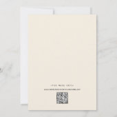 Moderne papiersnede Bewaar de datum Foto Qr Code Save The Date (Achterkant)