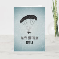 Moderne Paraglider Grafisch op Grunge Metal Birthd