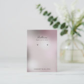 Moderne Parel Achtergrond Oorbellen Visitekaartje (Staand voorkant)