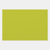 Moderne Parel Donker Appel Groen Effen Kleur Chic Inpakpapier Vel (Voorkant 2)