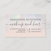 Moderne parelhoes afsprakenkaartje (Achterkant)