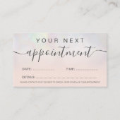 Moderne parelhoes afsprakenkaartje (Voorkant)