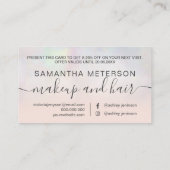 Moderne parelhoes kortingskaartje (Achterkant)