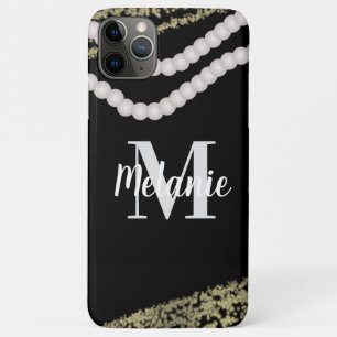 Moderne parels en Glitter-naam Case-Mate iPhone Case