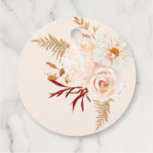 Moderne Parels en Prosecco Bruidsdiner Danken Bedankjes Labels (Achterkant)