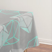 Moderne Pareltjes Pattern Grey & Aqua Tafelkleed (Voorbeeld)