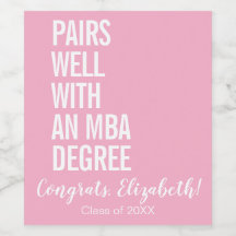 Moderne paren goed met een MBA-Afstuderen