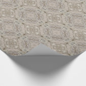 moderne  parijs mode elegant grijs beige cadeaupapier (Hoek)