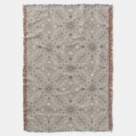 moderne  parijs mode elegant grijs beige deken (Voorkant Verticaal)