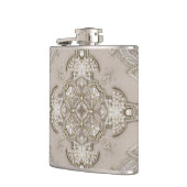 moderne  parijs mode elegant grijs beige heupfles (Links)