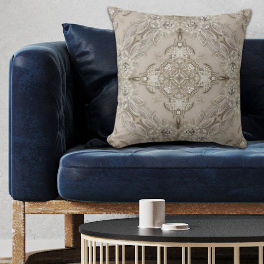 moderne  parijs mode elegant grijs beige kussen