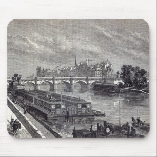 Moderne Parijs: Pont Neuf, 1845 Muismat