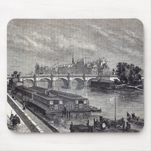Moderne Parijs: Pont Neuf, 1845 Muismat (Voorkant)