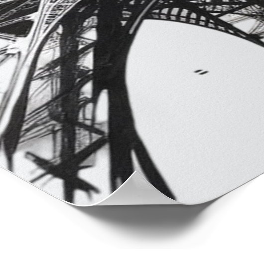 Moderne Parijse Eiffeltoren Parijs Frans Poster (Hoek)