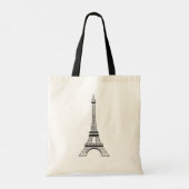 Moderne Parijse Eiffeltoren Parijs Frans Tote Bag (Achterkant)