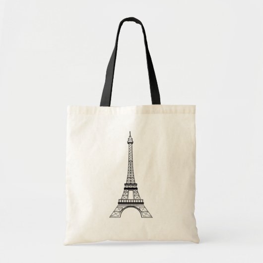 Moderne Parijse Eiffeltoren Parijs Frans Tote Bag (Voorkant)