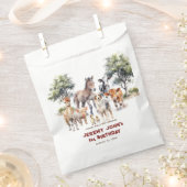 Moderne partij boerderijdieren dank u voor het kom bedankzakje (Geknipt)