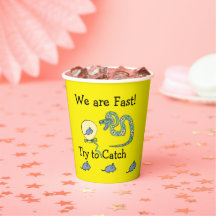 Moderne partij papieren bekers Snake@Mouse Verjaar