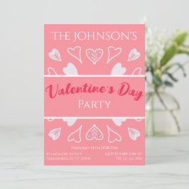 Moderne partij voor Valentijnsdag Kaart