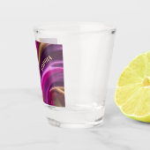 Moderne partijbril-Paarse Roze en Goud- Shot Glas (Rechts)