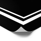 Moderne Pas getrouwd Couple Monogrammen gewoon get Poster (Hoek)