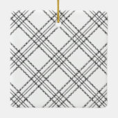 Moderne Pas getrouwd Merry en huwelijksfoto met ke Keramisch Ornament (Achterkant)