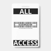 Moderne pas op maat voor beveiligingsfunctionaris badge (Achterkant)