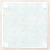 Moderne Pascha Blue Sky Sterren van David Glazen Onderzetter (Achterkant)