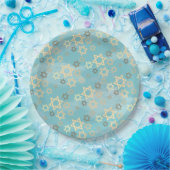 Moderne Pascha Blue Sky Sterren van David Papieren Bordje (Feest)