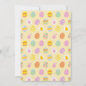 Moderne Pasen Brunch Egg Hunt Zacht Geel Kaart (Achterkant)