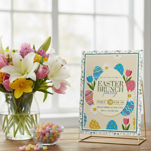 Moderne Pasen Brunch   Paas Tuin Vakantie Briefkaart