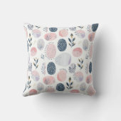 Moderne Pasen-ei Worpkussen in pastelkleuren Kussen (Achterkant)