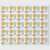 Moderne Pasen Eieren Patroon Aangepaste Naam Cadeaupapier (Vlak)