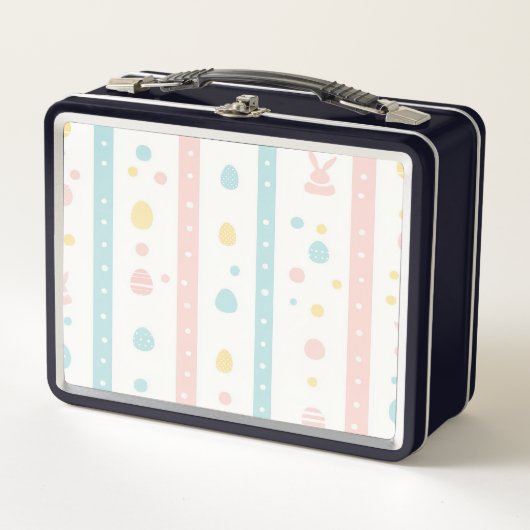 Moderne Pasen Patroon Lunchbox (Voorkant)