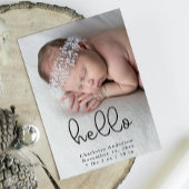 Moderne pasgeboren fotokalligrafie Geboorte Aankondiging