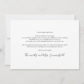 Moderne Passen getrouwd 3 Fotobruiloft Dank je Bedankkaart (Achterkant)