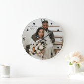 Moderne Passen getrouwd Foto grote klok (Huis)