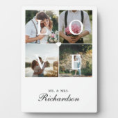 Moderne Passen getrouwd van de Liefde Weddenschap  Fotoplaat (voorkant)