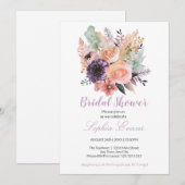 Moderne pasta Floral Bouquet White Vrijgezellenfee Kaart (Voorkant / Achterkant)