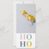 Moderne pasta kleurig HOHOHO met foto (Voorkant)