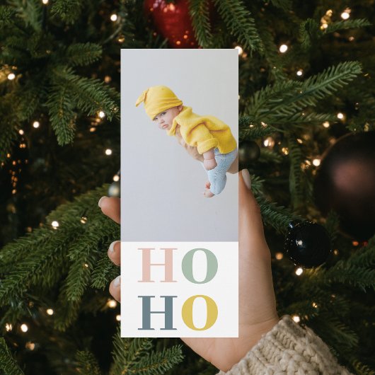 Moderne pasta kleurig HOHOHO met foto