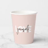 Moderne pasta-liefhebbers van uw eigen motivatie c papieren bekers (Voorkant)