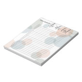 Moderne pasta-Stippen en kalligrafie voor DO-lijst Notitieblok (Linkerzijde)