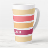 Moderne pasta Striped Christelijk JEREMIAH 29:11 Latte Mok (Rechterhoek)