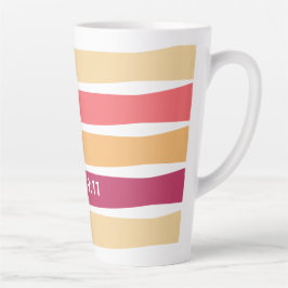 Moderne pasta Striped Christelijk JEREMIAH 29:11 Latte Mok