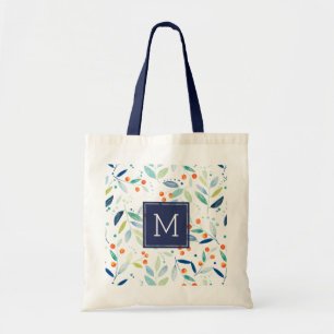Moderne pasta-Waterverven botanische patronen Tote Bag