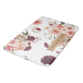 Moderne pastbloemen en gepersonaliseerde Kraft-cad Badmat (Gekanteld)