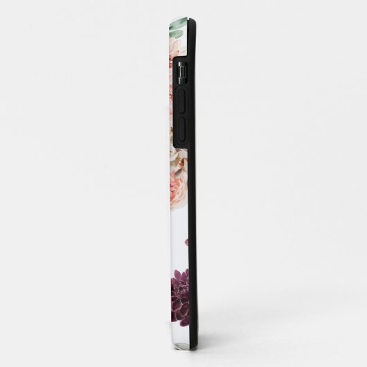 Moderne pastbloemen en gepersonaliseerde Kraft-cad Case-Mate iPhone Case (Achterkant/links)