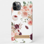 Moderne pastbloemen en gepersonaliseerde Kraft-cad iPhone Hoesje (Achterkant)